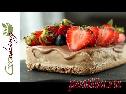 Шоколадный торт-мороженое (на зеленой гречке) / vegan