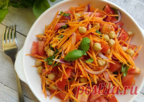 (15) 🥗Салат с нутом, помидорами, морковью и красным луком - пошаговый рецепт с фото. Автор рецепта Ульяна Шевченко . - Cookpad