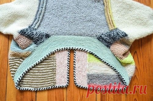 🧶 Как это связано? Поперечное вязание и необычный крой | Ольга Прилуцкая, вязание - это модно | Дзен