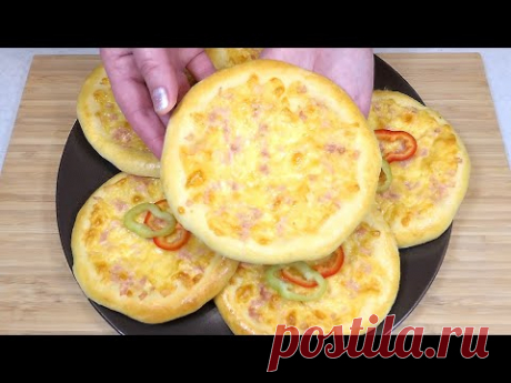 Хоть на стол, хоть в дорогу! Изумительные Шанежки с сыром и ветчиной. Шаньги на кефире. - YouTube