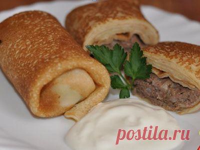 Начинки для блинчиков, не сладкие | Рецепты моей мамы