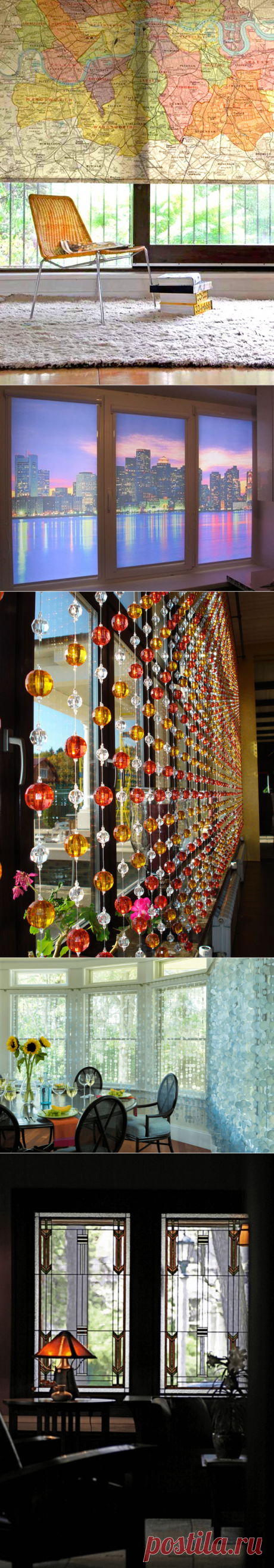 Без штор: 10 оригинальных идей для декора окна | Свежие идеи дизайна интерьеров, декора, архитектуры на InMyRoom.ru(+)Роллеты 
Они хороши не только для кухонь и балконов. С красочными рисунками и эффектной фотопечатью, роллеты станут значимым акцентом в интерьере. С ними легко создать собственное окно в Париж, Нью-Йорк или цветущий Прованс, не утяжеляя интерьер тканевыми занавесками. Некоторые из роллетных систем с усиленным, экструдированным профилем могут защитить комнату от взлома