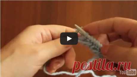 Итальянский способ набора петель с эластичным краем - knitting-pro.ru - От азов к мастерству