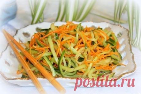 Вкусные, острые и лёгкие салаты из огурцов по-корейски — Фактор Вкуса