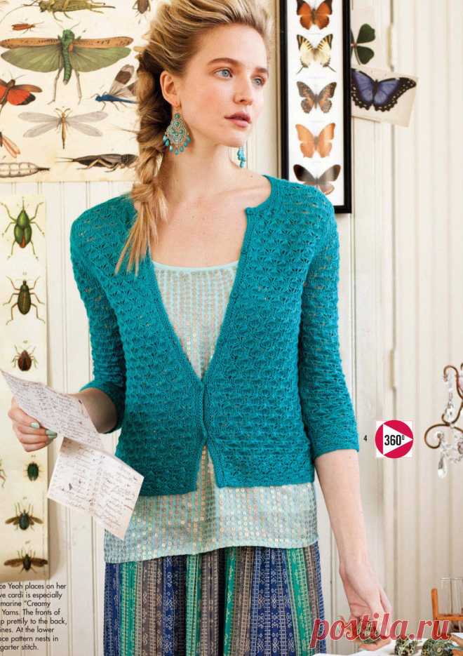 Кардиган Classic Lace, модель 4, Vogue ss 2013