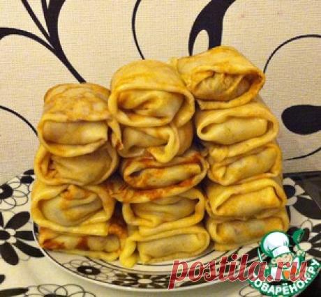 Нежнейшие блинчики с картофелем и грибами - кулинарный рецепт
