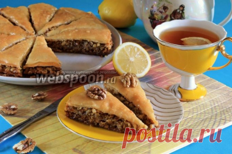 Пахлава из теста фило (арабская кухня).
