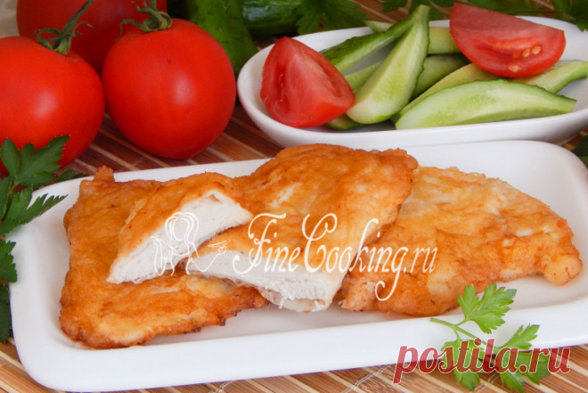 Куриные отбивные на сковороде Простой рецепт вкусного второго блюда - сегодня готовим куриные отбивные на сковороде.