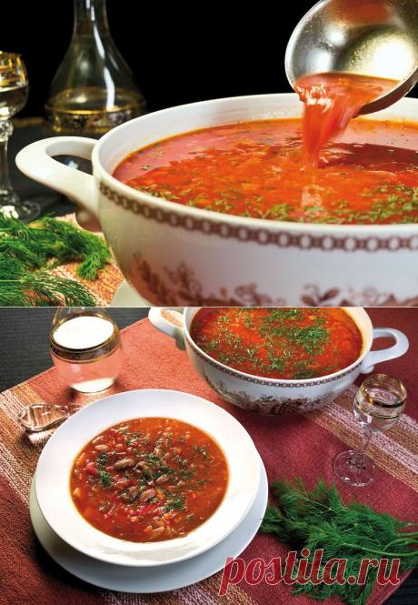 Борщ с фасолью.