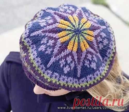 Берет...в технике вязания жаккардов Fair Isle.