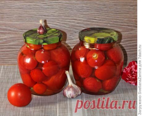 Маринованные помидоры с чесноком на зиму. Рецепт приготовления с фото