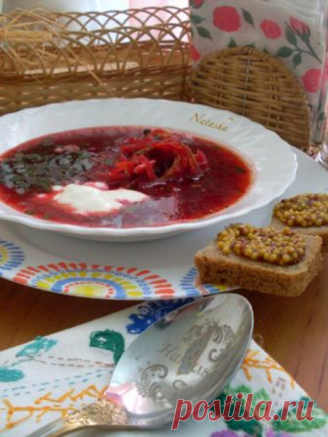 Суп из индейки со свеклой