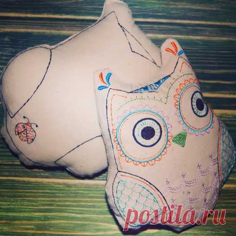 Подушка -Сова #думочки #сплюшки #совушки (эко-материал, гипоаллергенный наполнитель), размер 22*18 см