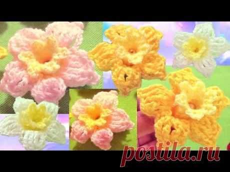 Aprende como tejer a Crochet  flores campanitas de colores - Flower Crochet