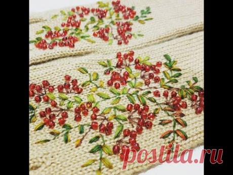 Вышивка на перчатках - Embroidered gloves