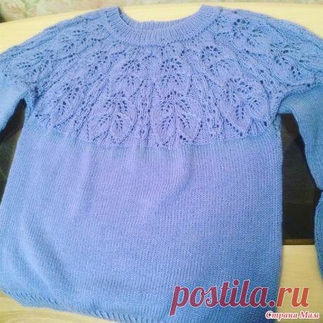 Свитер на круглой кокетке - Вязание - Страна Мам