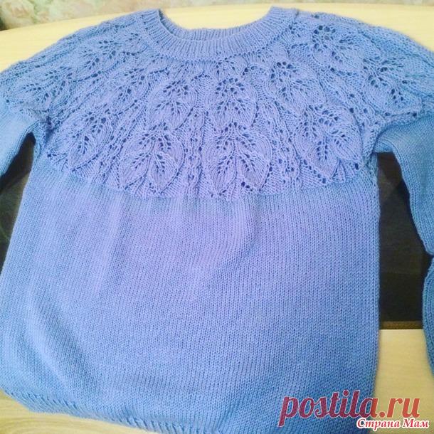 Свитер на круглой кокетке - Вязание - Страна Мам