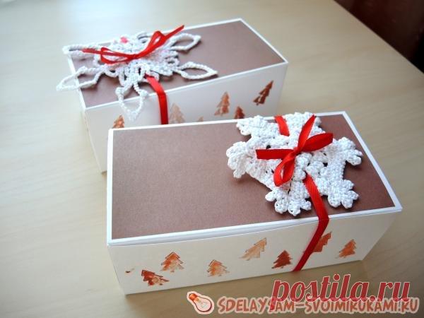 Красивое оформление новогоднего подарка