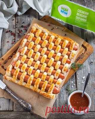 Классная идея для сосисок в тесте.