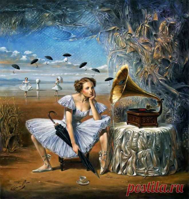 Illusions of Absurdity. Melody of Rain, Michael Cheval (Михаил Хохлачев), арт галерея живописи. Страница get.