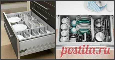 Все под рукой: интересные варианты хранения посуды — Домашний уют