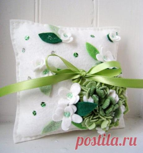 @ Декор подушек фетром | МОЙ МИЛЫЙ ДОМ – идеи рукоделия, вязание, декорирование интерьеров