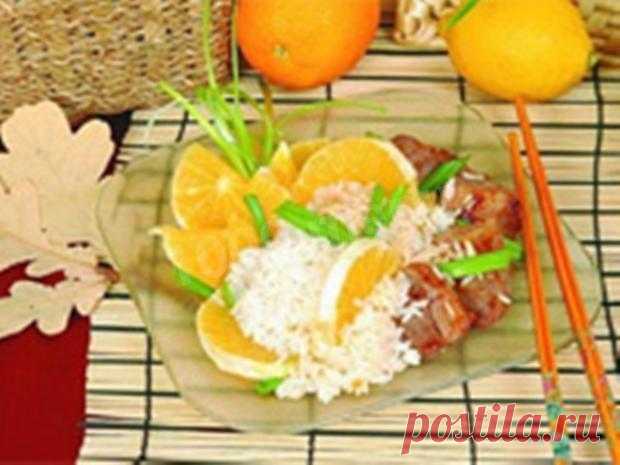 Свинина жареная с рисом и апельсинами рецепт с фото - 1000.menu