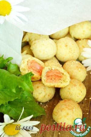Сырное печенье с семгой - кулинарный рецепт