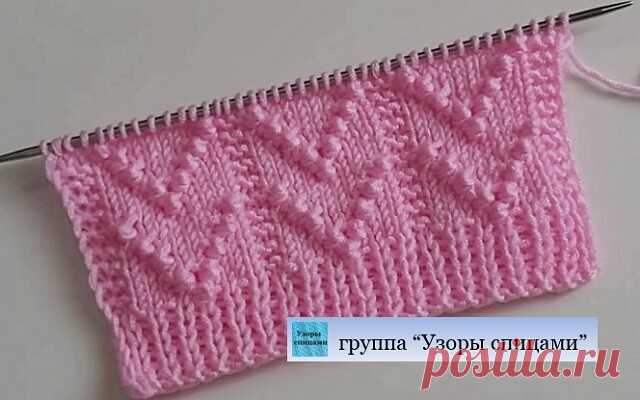 Узор (523) | Рисунок из мелких шишечек (бугорков)
#рельефные_узоры #техника_вязания