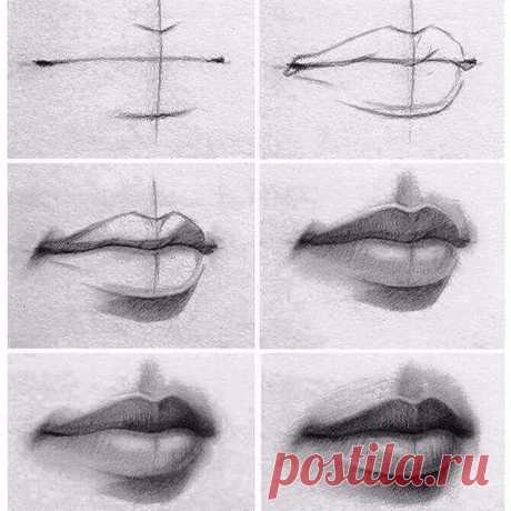 Рисуем губы