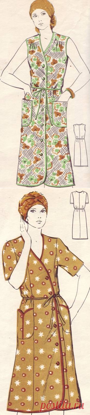 Выкройки халатов.