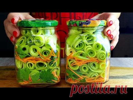 Зимой открыли Баночку и АХНУЛИ КАК ВКУСНО! Хрустящие КАБАЧКИ на Зиму!