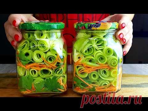 Зимой открыли Баночку и АХНУЛИ КАК ВКУСНО! Хрустящие КАБАЧКИ на Зиму!