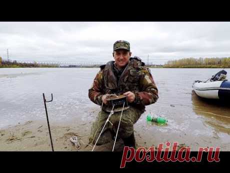 Как Поставить Перемёт при помощи Супер Блочка! Ловим Налима, река Чулым!