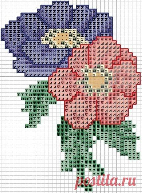 Вышивка цветов: схемы — Сделай сам, идеи для творчества - DIY Ideas