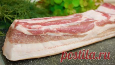 Беспроигрышный вариант приготовления свиной грудинки, пальчики оближешь.