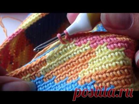 Yarn over/yarn under haken - mochila wayuu bag