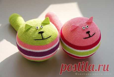Анти-стрессовый Кот крючком. / my-kolibri.ru