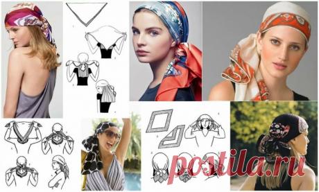 Лето, солнце, море, пляж: как завязать косынку