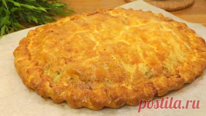 Быстрый пирог с картофелем и фаршем 