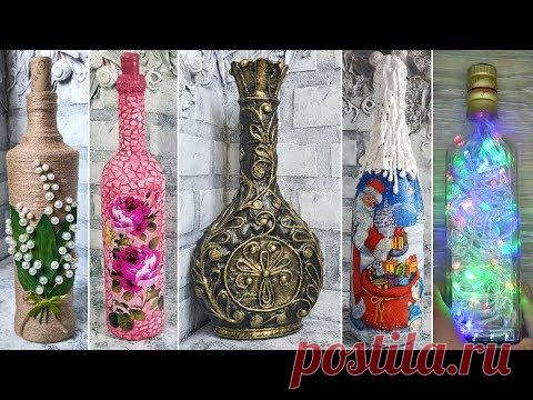 6 идей декора бутылок. Декор своими руками