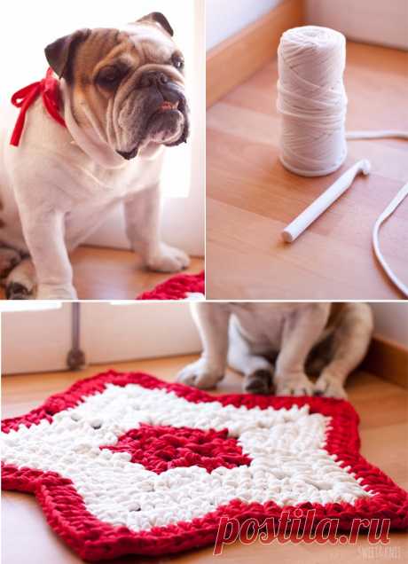Sweet&amp;Knit: Учебник для Ковер Крючком, XXL Праздничный в форме Звезды