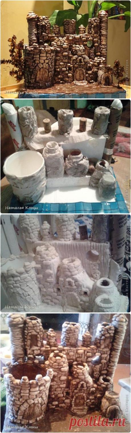 ЗАМОК ИЗ БРОСОВОГО МАТЕРИАЛА И СОЛЕНОГО ТЕСТА. МАСТЕР-КЛАСС