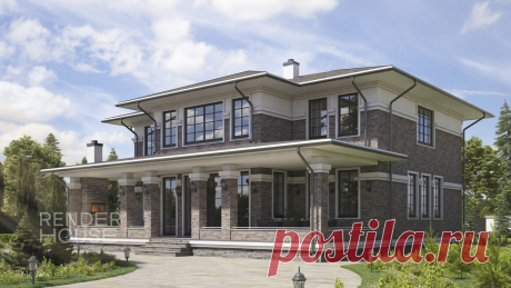 Проект дома Веймар — цена строительства под ключ в компании Render House