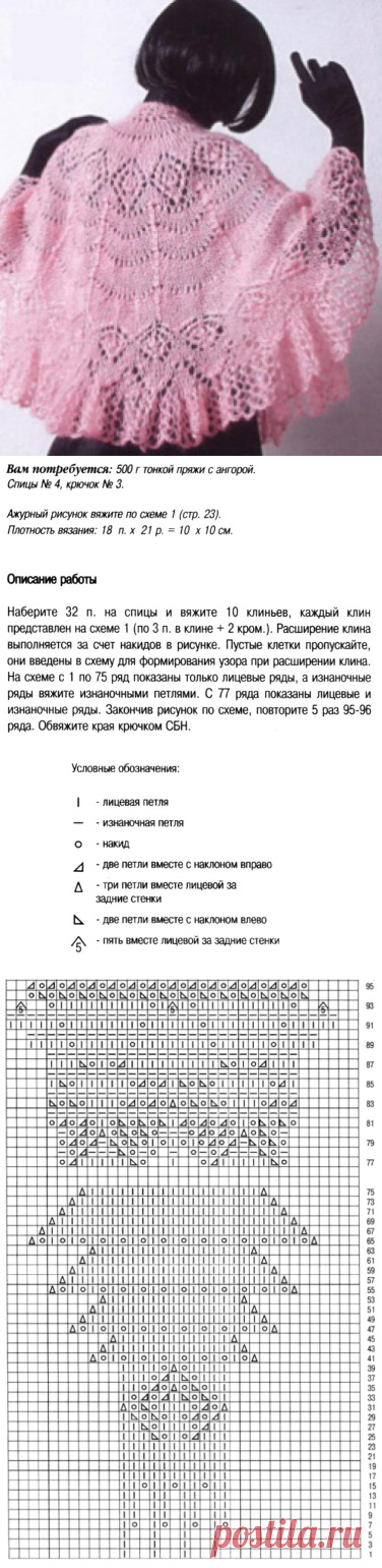 ШАЛЬ СПИЦАМИ