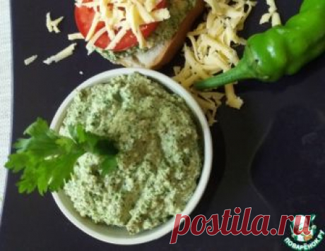 Зеленая аджика с орехами – кулинарный рецепт
