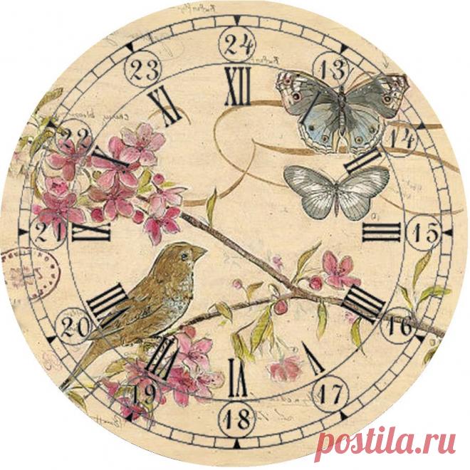 Макеты часов. Картинки для декупажа. - Babyblog.ru