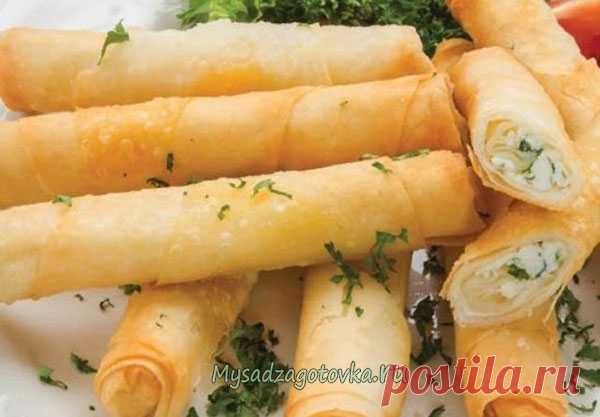 Сигары «бёрек» из лаваша — Сад Заготовка