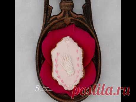 Romantic Lace Wedding Glove Cookie 💐🎊💘