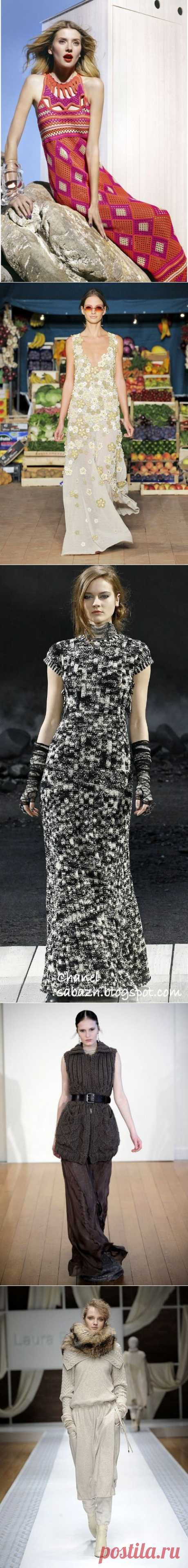 Пространство БОХО - Вязанное Бохо с подиумов